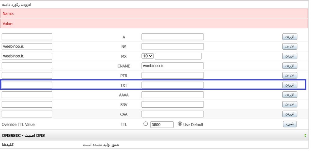 تأیید از طریق ارائه‌دهنده دامنه (DNS Verification)