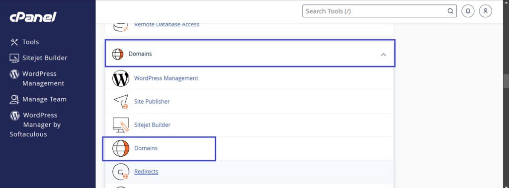  رفتن به بخش دامنه‌ها 