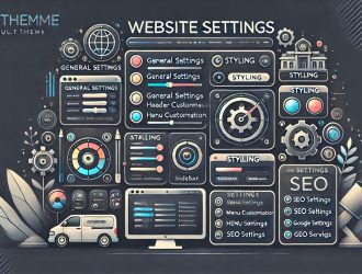 تنظیمات قالب چند منظوره بی تم